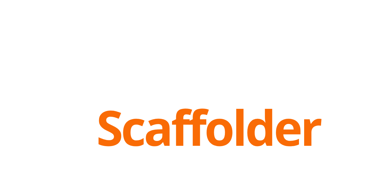 Find A Scaffolder White logo
